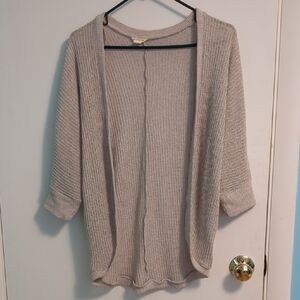 Aeropostale Light Beige Open Cardigan